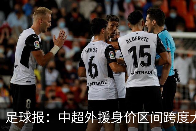 足球报：中超外援身价区间跨度大，对比日韩有量级上的绝对优势